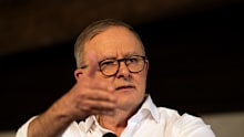 Prime Minister Anthony Albanese addresses the Garma keynote forum in 2023.