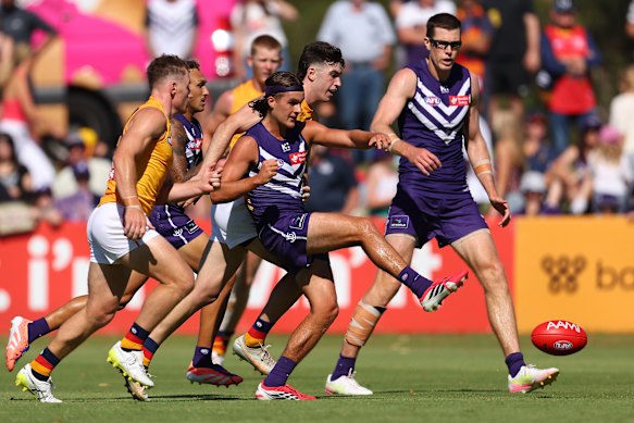 Dockers young gun shines in windy win over Crows