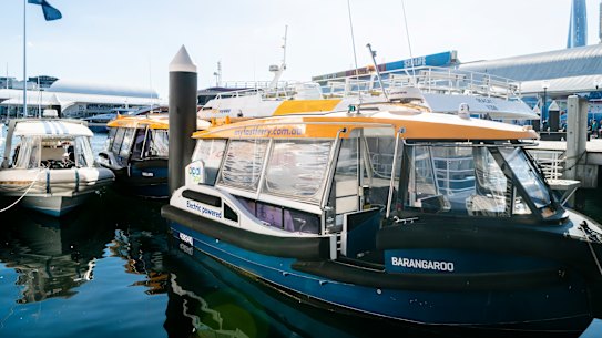 The ferries are currently docked near Sydney Aquarium and only used for special services.