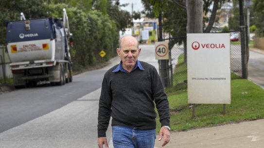 Lynbrook resident Ray Dalli lives within 500 metres of Veolia’s Hallam Road landfill. 