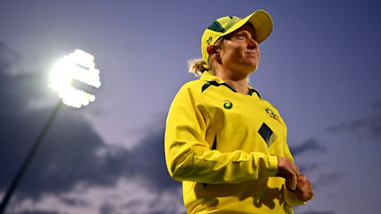 Alyssa Healy in Birmingham during the Ashes.