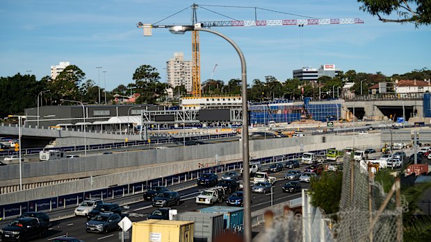 The cost of the Warringah Freeway upgrade is set to hit $2.11 billion.