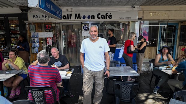 Nabil Hassan, owner of Half Moon Cafe in Coburg.