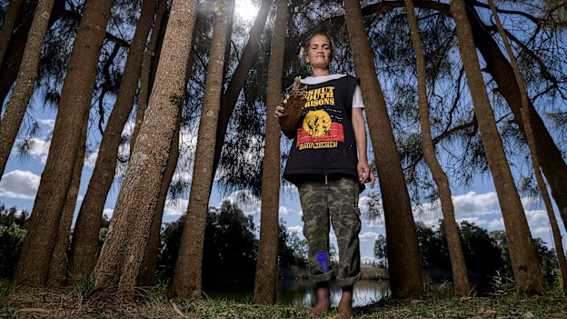 Karen Roberts says her younger brother's death in custody in 2001 broke her family. 