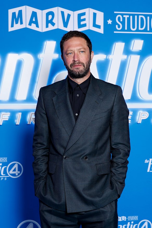 Ebon Moss-Bachrach at the Sydney premiere of The Fantastic Four: First Steps.
