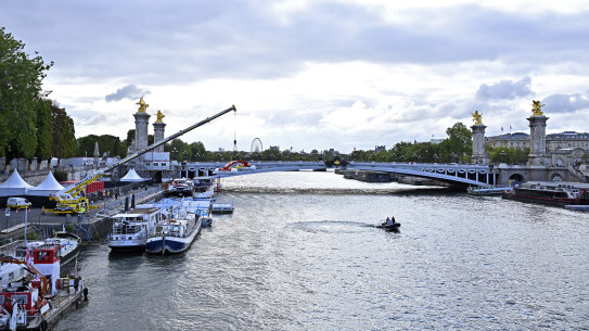 The Seine in Paris. 