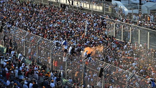 Albert Park was heaving with F1 fans on Sunday.