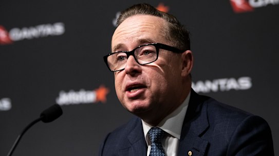 “There is still a mismatch between supply and demand for international flying”: Outgoing Qantas chief executive Alan Joyce.