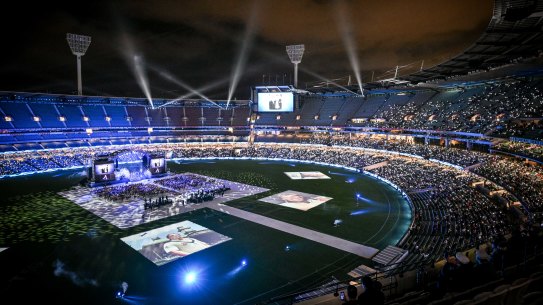 Wednesday’s state memorial service, the first ever at the MCG, was celebrated as a success.