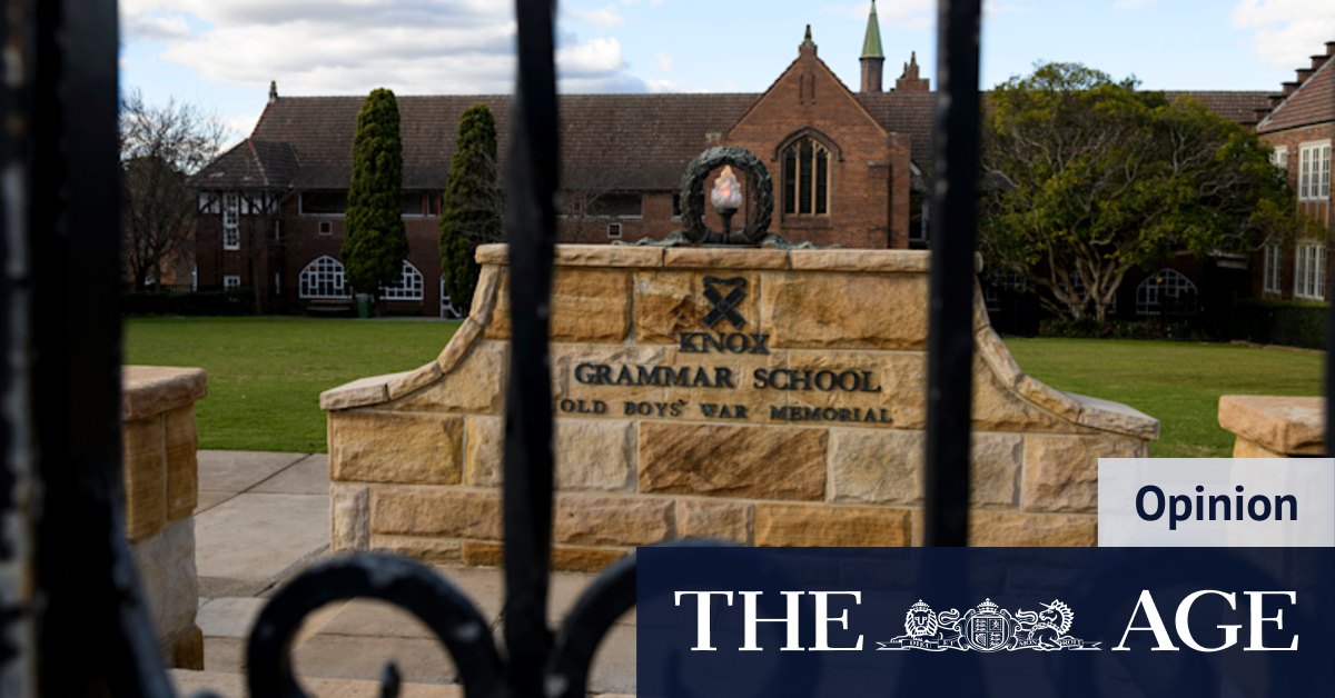 Confession of a Knox Grammar old boy: my son won't lose sleep as I have - Vimarsana News