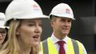 Minister for Infrastructure, Cities and Active Transport Rob Stokes and Minister for Metropolitan Roads Natalie Ward on Wednesday.