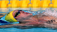 Isaac Cooper competes in Glasgow.