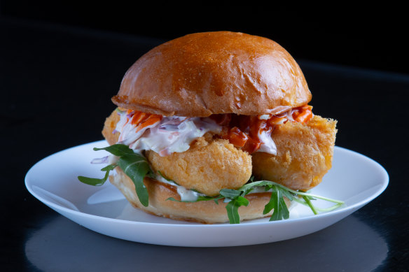 The Blackpool Tower (fish sandwich).