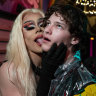 Drag queen Victoria Mami and Jaxon Woods at the Arq nightclub.