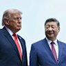 Trump and Xi in Beijing on Thursday.