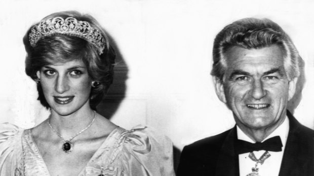 Prime Minister Bob Hawke and the Princess of Wales