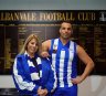 Team players: Dean Formosa and his mother and biggest fan, Marlene Formosa at Albanvale Football Club.