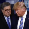 Then attorney-general William Barr has used the power of the Justice Department to support Donald Trump.