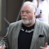 Radio host Kyle Sandilands outside his home in, Vaucluse this week.