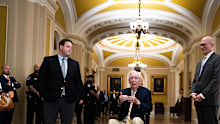 Senator Mitch McConnell in the US Capitol.
