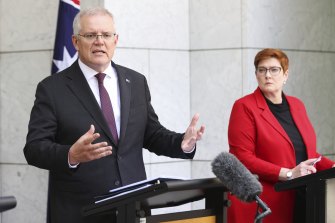 Prime Minister Scott Morrison and Foreign Affairs Minister Marise Payne have faced questions over their handling of the Solomon Islands-China deal.