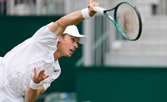 Alex de Minaur did not have his best serving display but was still too good for James Duckworth.