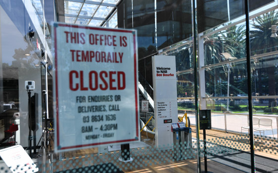 Staff will begin to return to NAB's near-empty offices from Monday.
