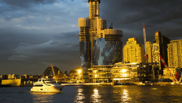Crown Resorts has applied for additional apartments at its Barangaroo casino development. 