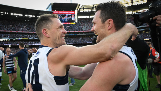 Joel Selwood and Patrick Dangerfield.