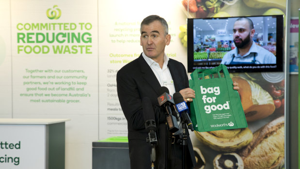 Going green: Woolworths chief executive Brad Banducci.