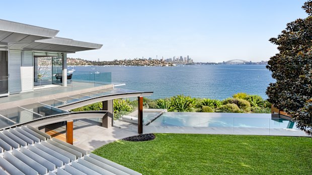 The picture-perfect views of the Myers house in Rose Bay