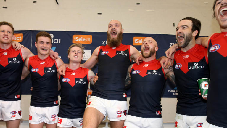 Triumphant: The Demons are coming off a big win over West Coast.