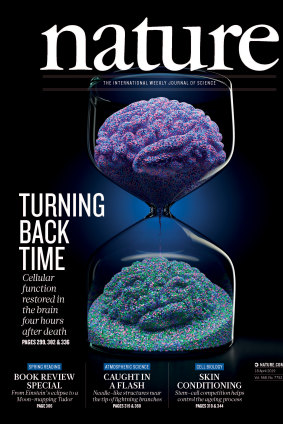 The cover of the April 18  issue of Nature magazine.