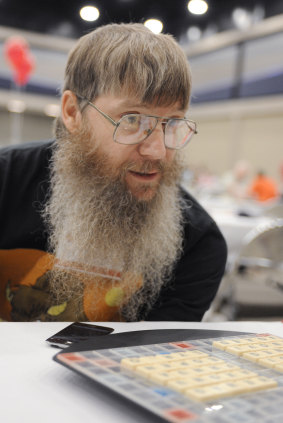 Nigel Richards, pictured in 2014, Richards survives off his prize money and lives a minimalist lifestyle.