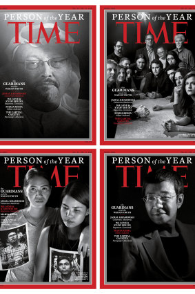 Ressa, bottom right, was one of Time's Persons of the Year in 2018. The four covers, which Time called the “guardians and the war on truth,” were selected "for taking great risks in pursuit of greater truths [...] for speaking up and speaking out."