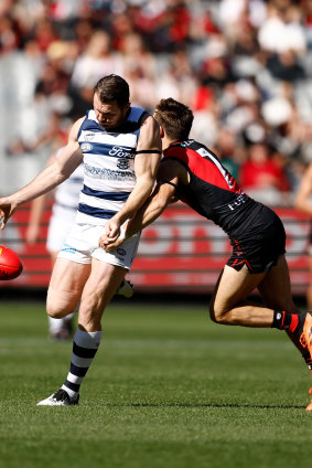 Patrick Dangerfield also starred for the Cats.