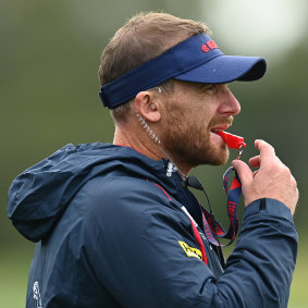 Melbourne coach Simon Goodwin.