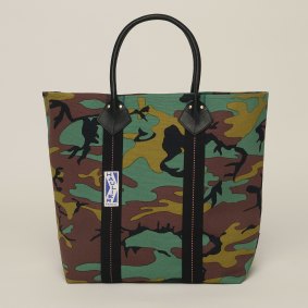 Actually, you won’t want to conceal it: Australian brand Haulier’s camouflage tote bag.