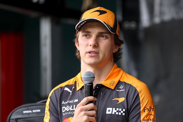 Oscar Piastri spoke with fans in Port Melbourne ahead of the Australian Grand Prix. 