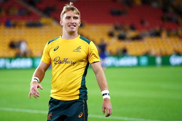 Tate McDermott has become a regular figure in the Wallabies set up. 