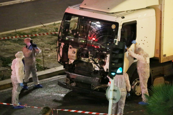 Islamic State has claimed responsibility for a string of attacks on Western targets. A truck ploughed through Bastille Day crowds in the French city of Nice in July, 2016.