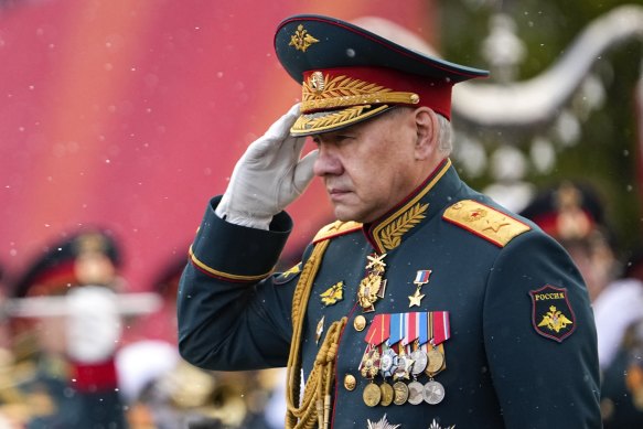 Outgoing Russian defence minister Sergei Shoigu.