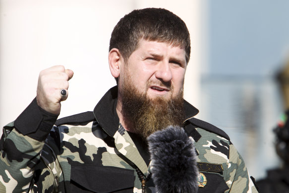 Ramzan Kadyrov, leader of the Russian province of Chechnya, pictured in Grozny in March.