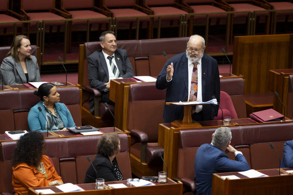 Senator Pat Dodson thanked his family and well-wishers for their support during his illness.