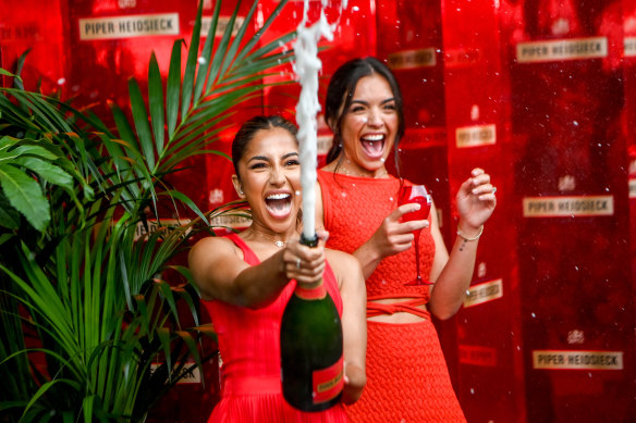 Piper-Heidsieck expects to sell 50,000 flutes of champagne at the 2023 Australian Open.