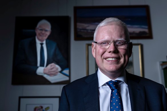 Gareth Ward pictured in his office in 2018.