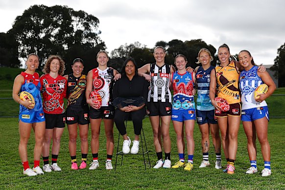 From left: Eliza McNamara, Georgia Nanscawen, Emelia Yassir, J’Noemi Anderson, Bronwyn Davey, Imogen Barnett, Jessica Fitzgerald, Jasmin Stewart, Kaitlyn Ashmore and Nicole Bresnehan.