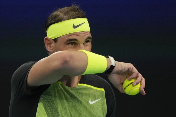 Spain’s Rafael Nadal went down in his first match at the United Cup.