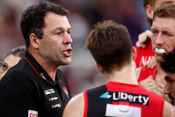Dean Solomon is yet to win a game as Essendon’s interim coach.
