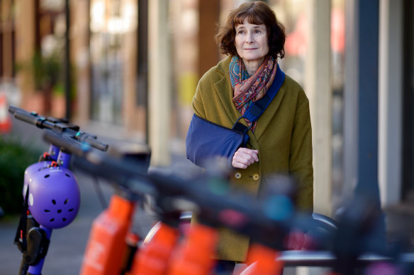 Julia Miller, was struck down by a hire scheme scooter near the MCG.